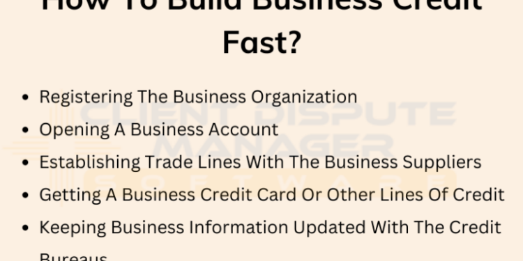Plan to Build Business Credit Fast | PDF